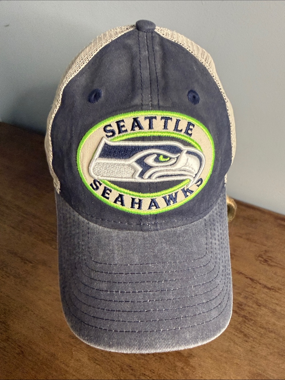 Seattle Seahawks New Era College Patched Pride Trucker 9TWENTY Adjustable Hat